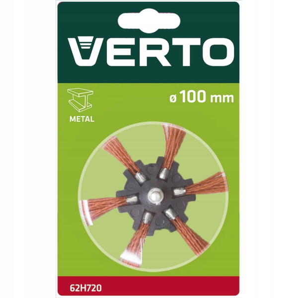 Szczotka ścierna miotełkowa trzpień 100 mm 62H720