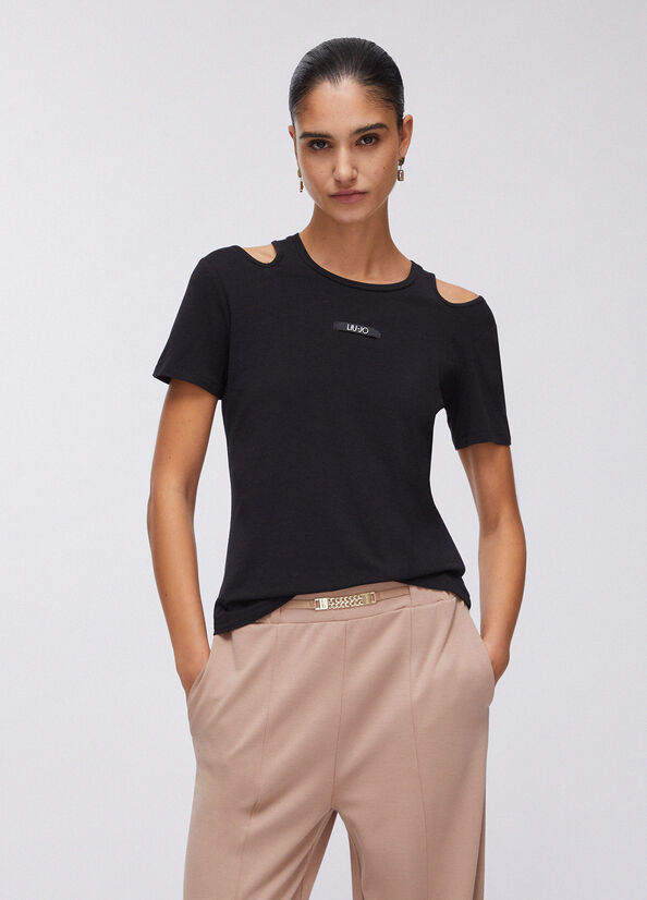 T-shirt con cut-out
