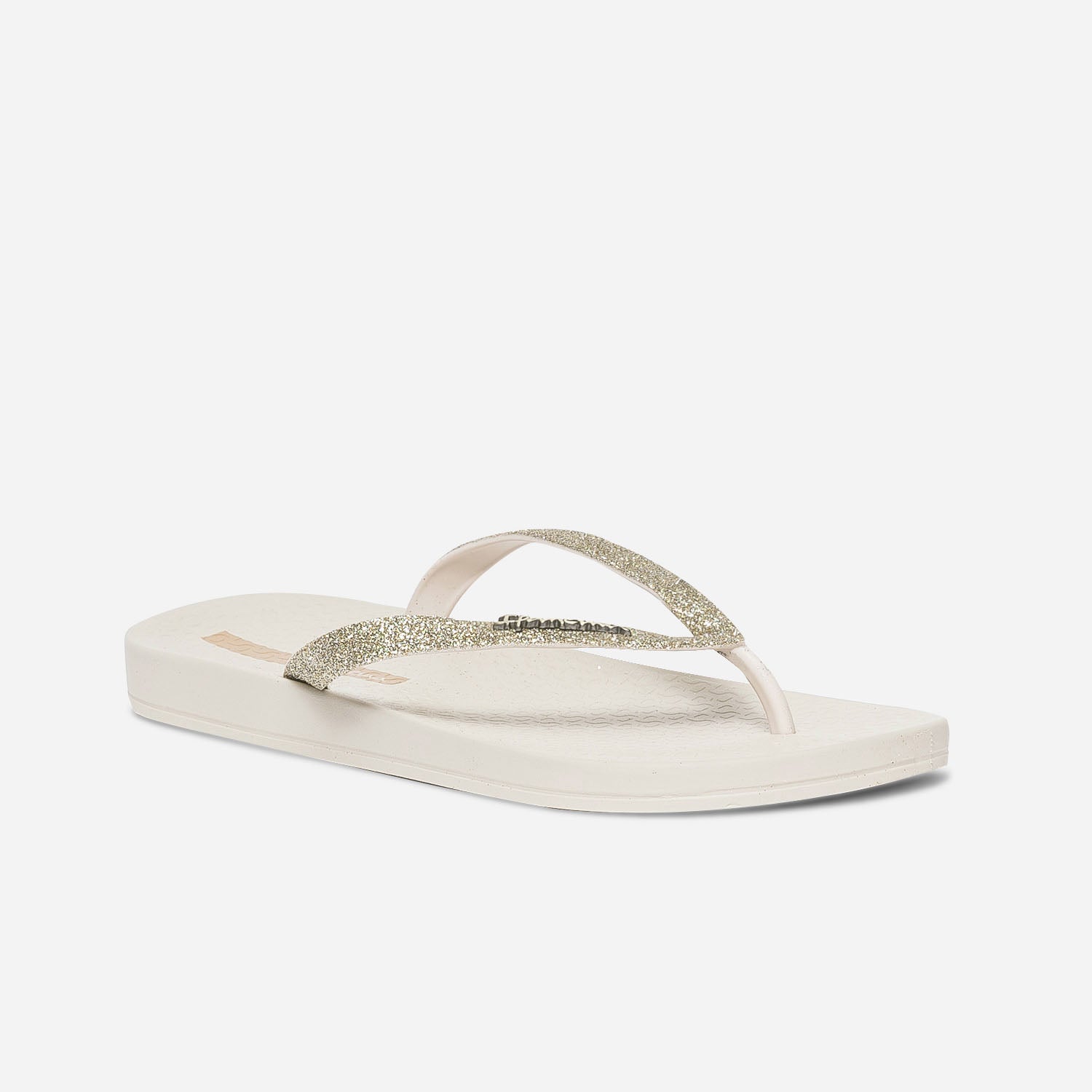Tong IPANEMA beige à brides pailletées