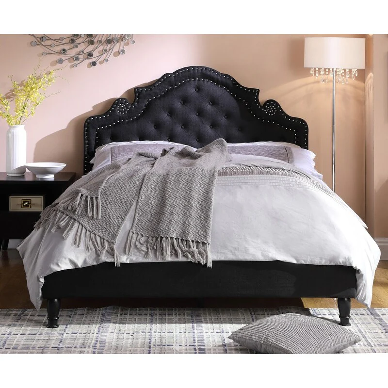 Best Master Furniture Upholstered Platform Bed