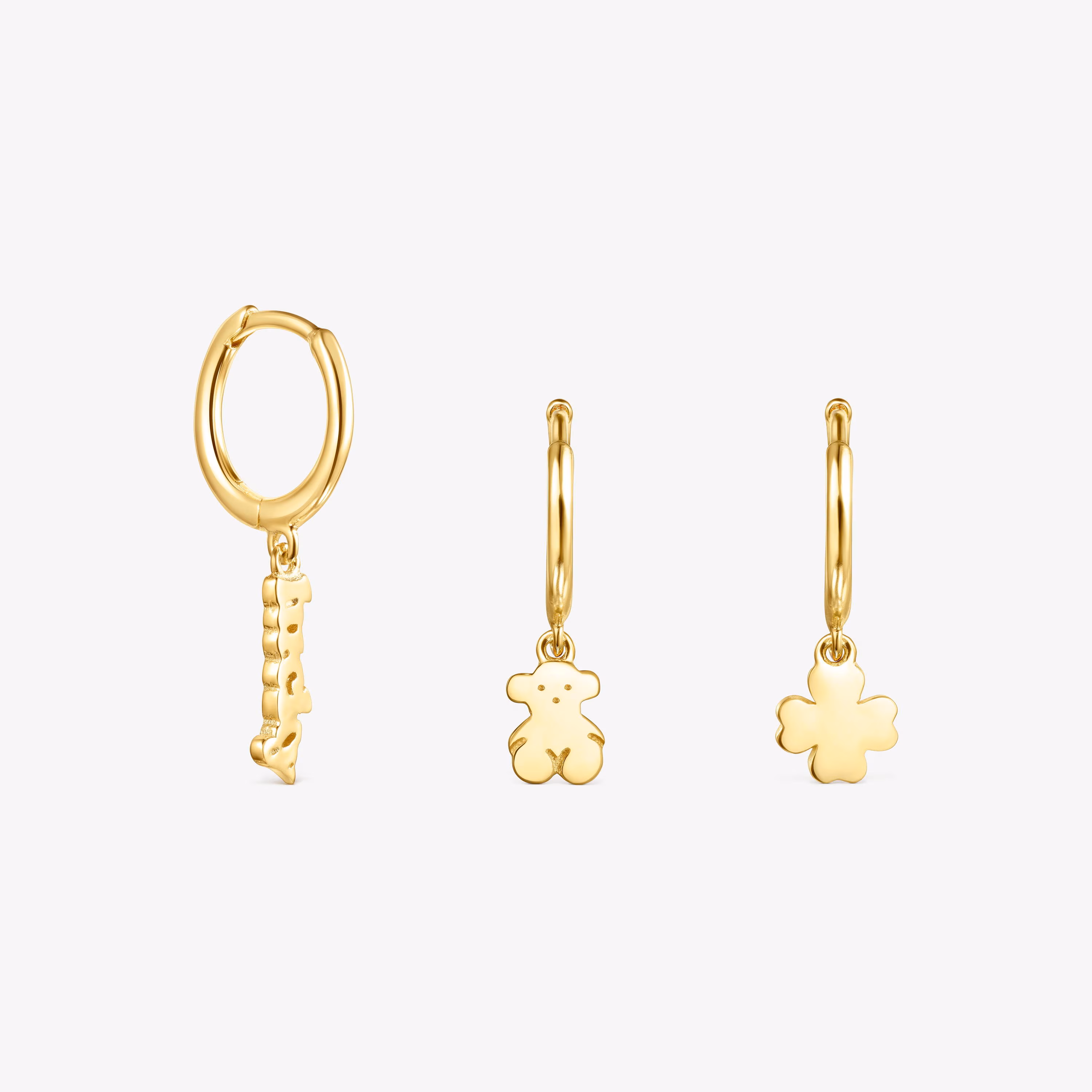 Pack Criollas con baño de oro 18 kt sobre plata TOUS Good Vibes
