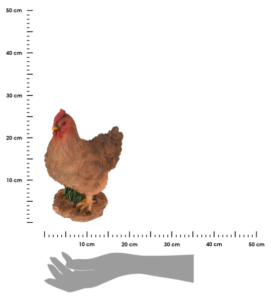 Figurka ogrodowa kogut kolorowy z polistonu 27 cm dekoracja do ogrodu