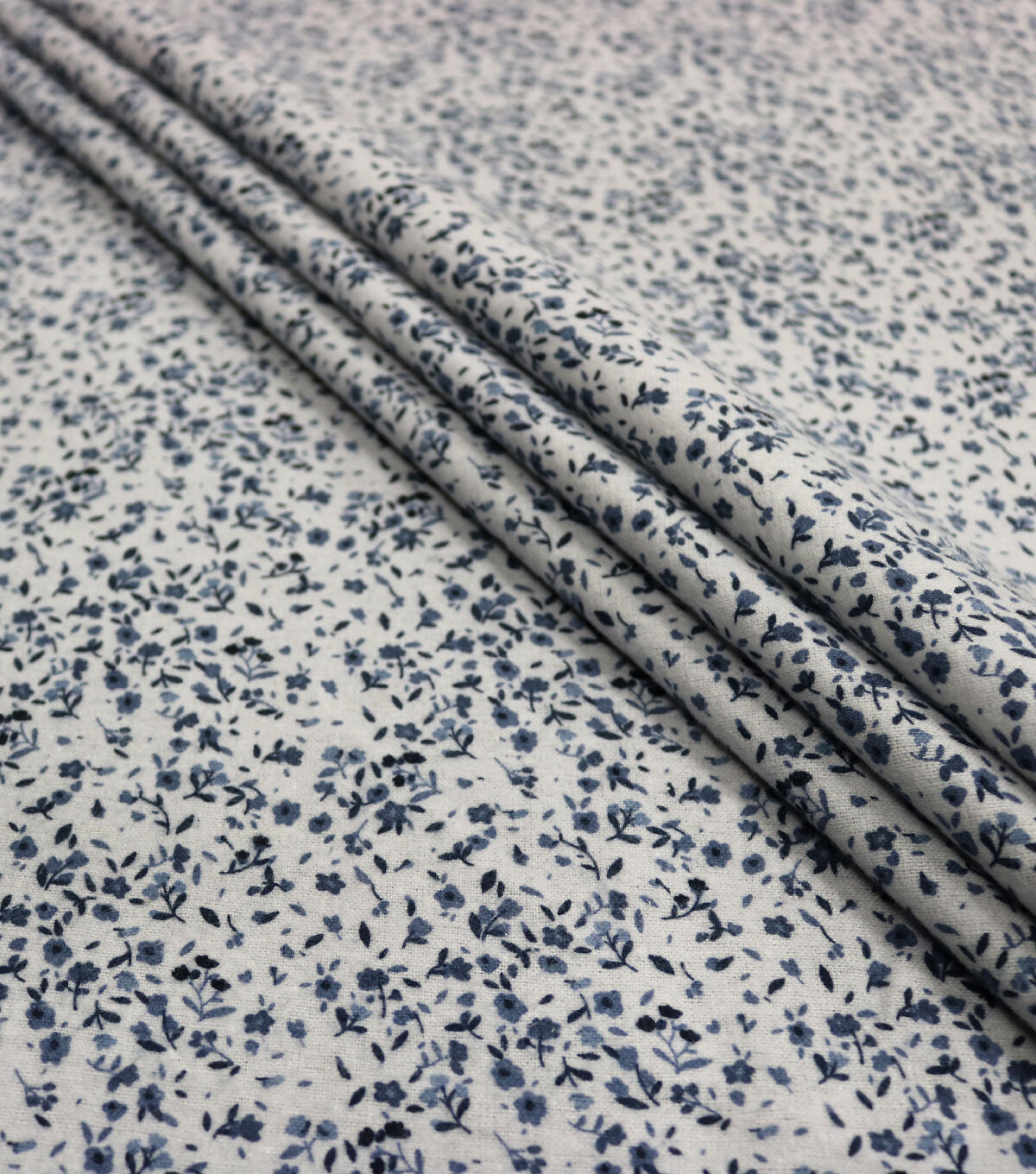 Tiny Floral Gray 108 Wide Flannel Fabric