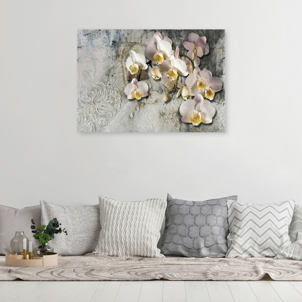 Feeby Obraz na płótnie, Słoneczne orchidee kwiaty 60x40