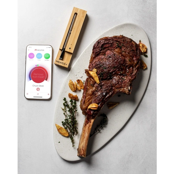Grillthermometer, Edelstahl/keramik, Edelstahlfarben