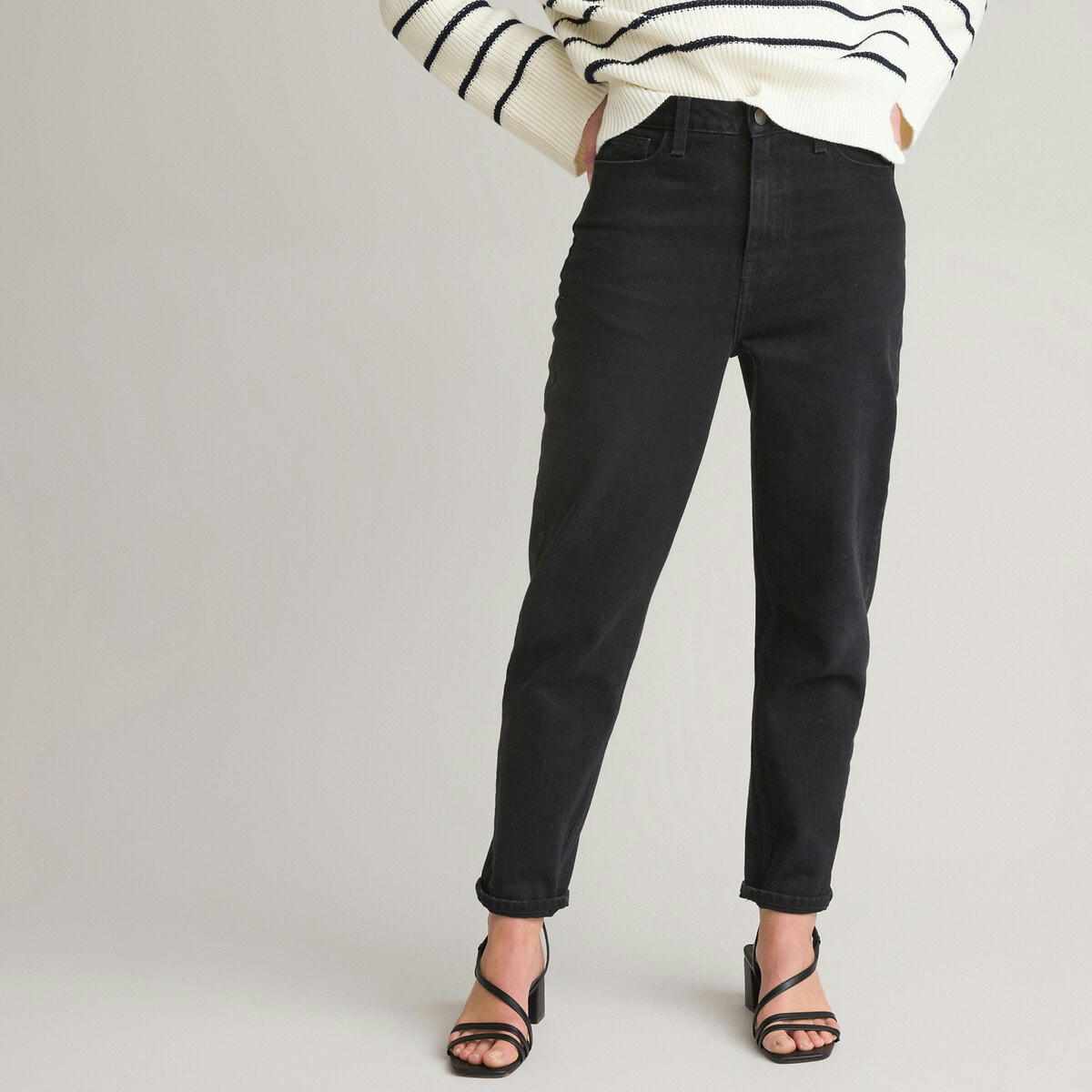 Jean boyfit taille haute