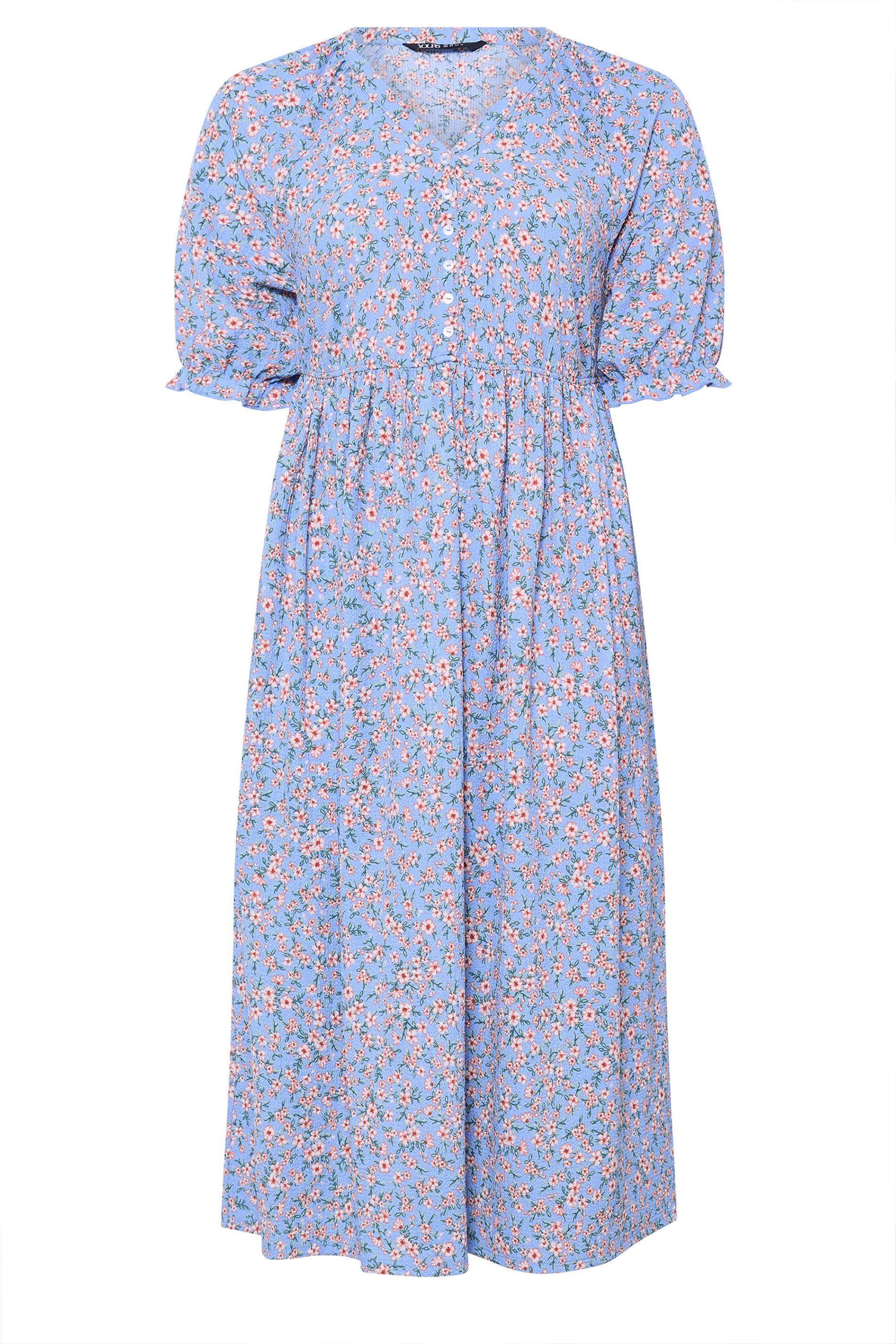 Yours Floral Raglan Sleeve Maxi Dress