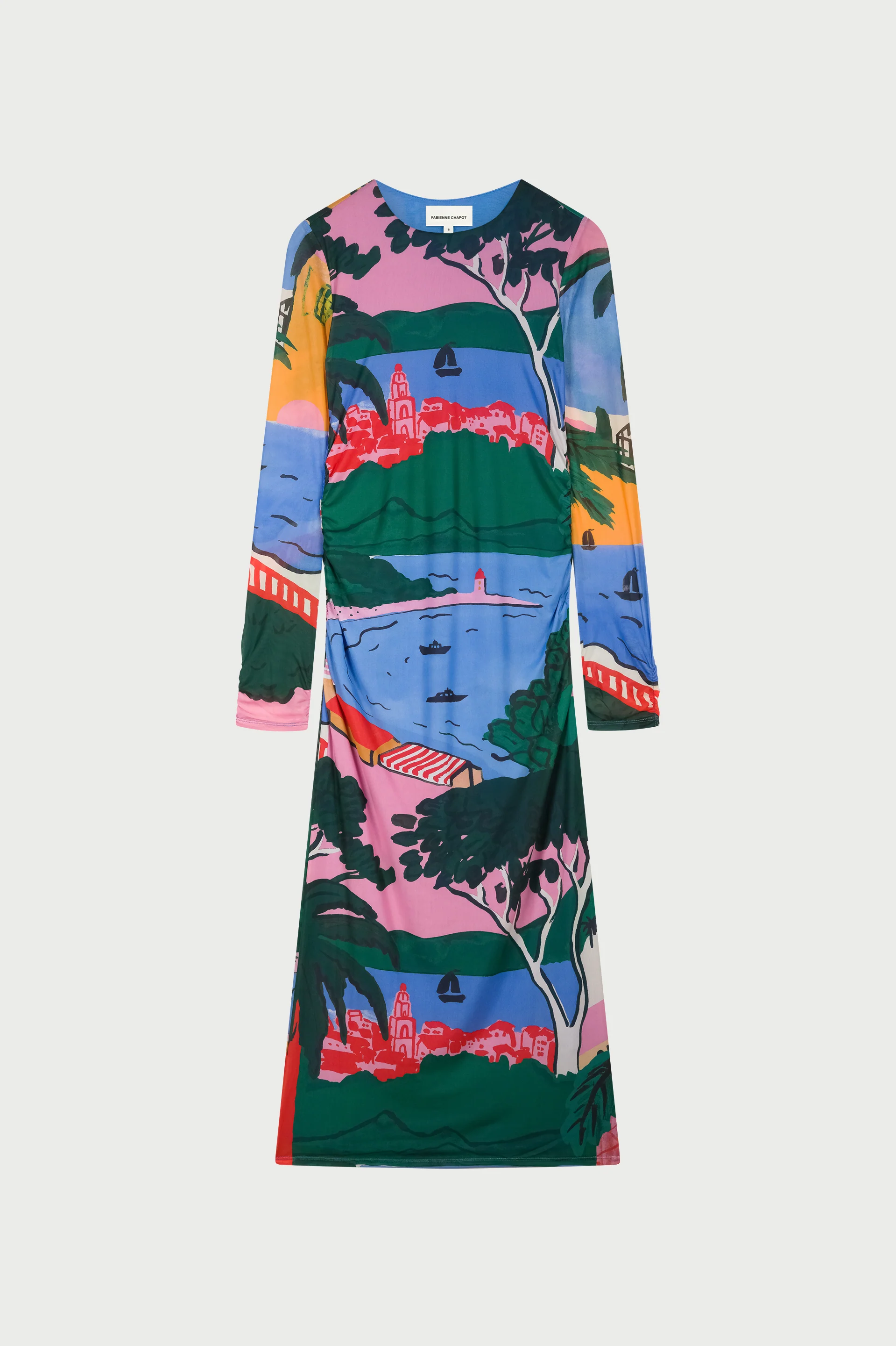 Samara Dress | Marina Blue/Evergreen