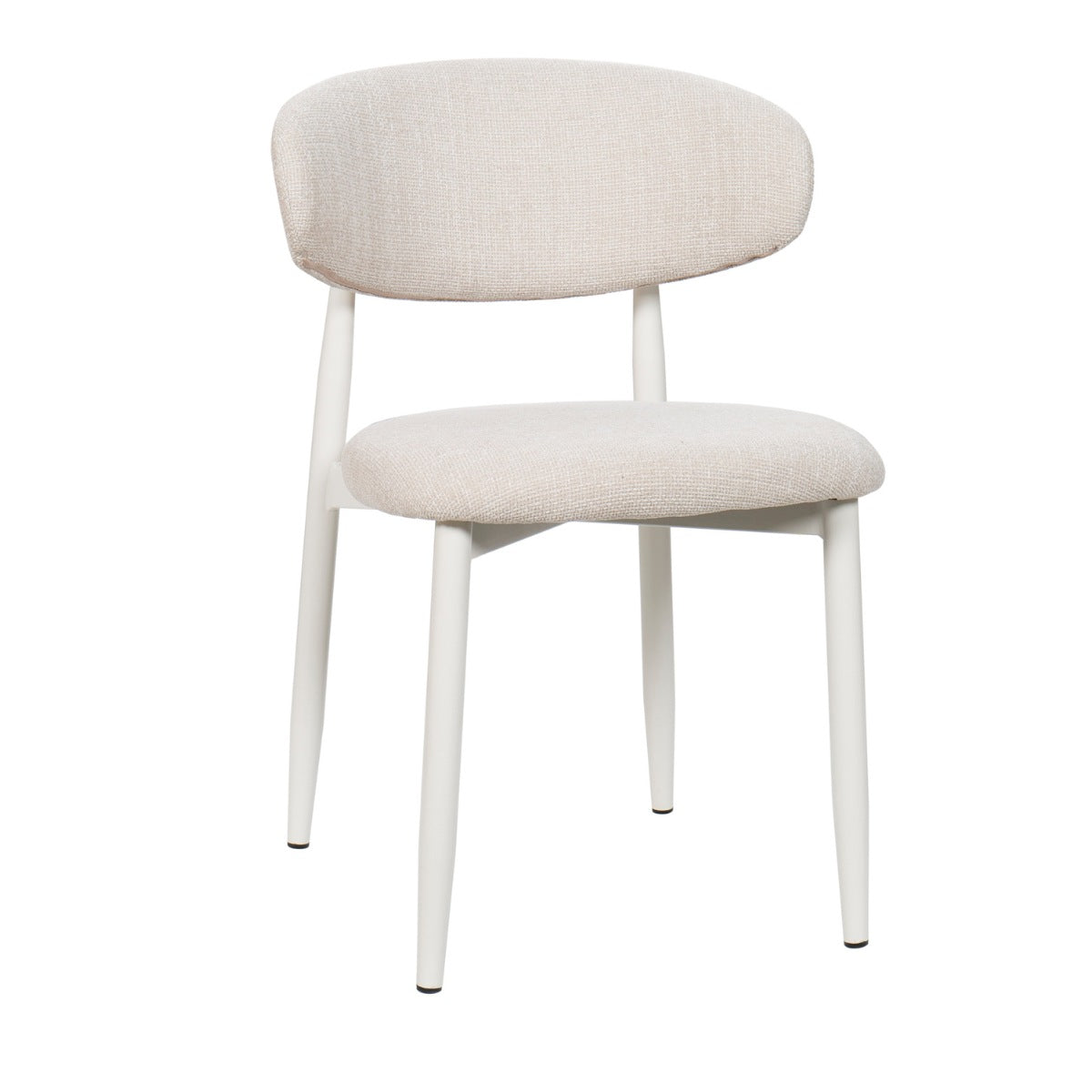 Giga Meubel Eetkamerstoel Alexia - Beige/Wit - Set van 2