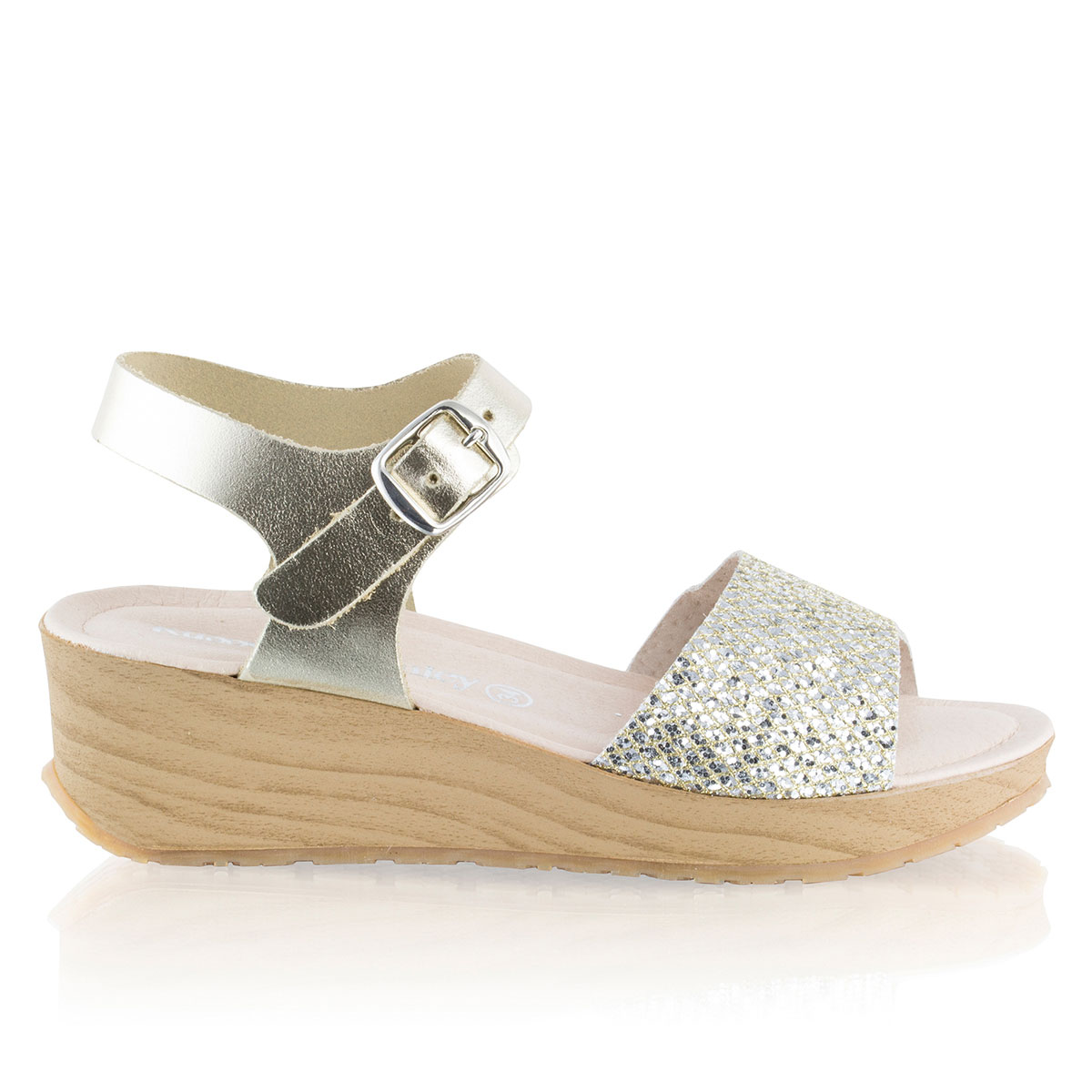 Russell & Bromley ACACIA Buckle Trim Wedge Sandal