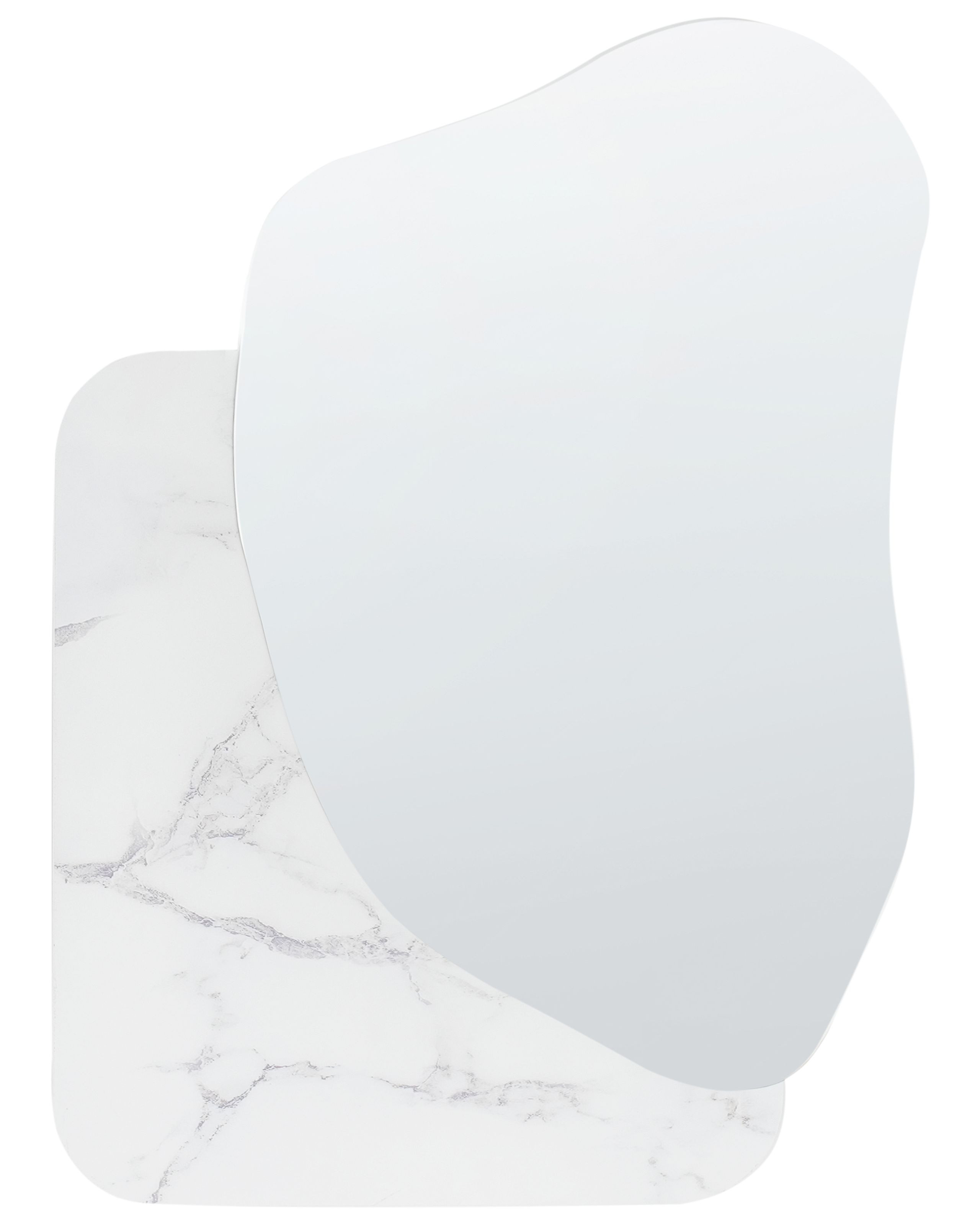 Lustro ścienne ARVERT 60 x 80 cm Biały marmur