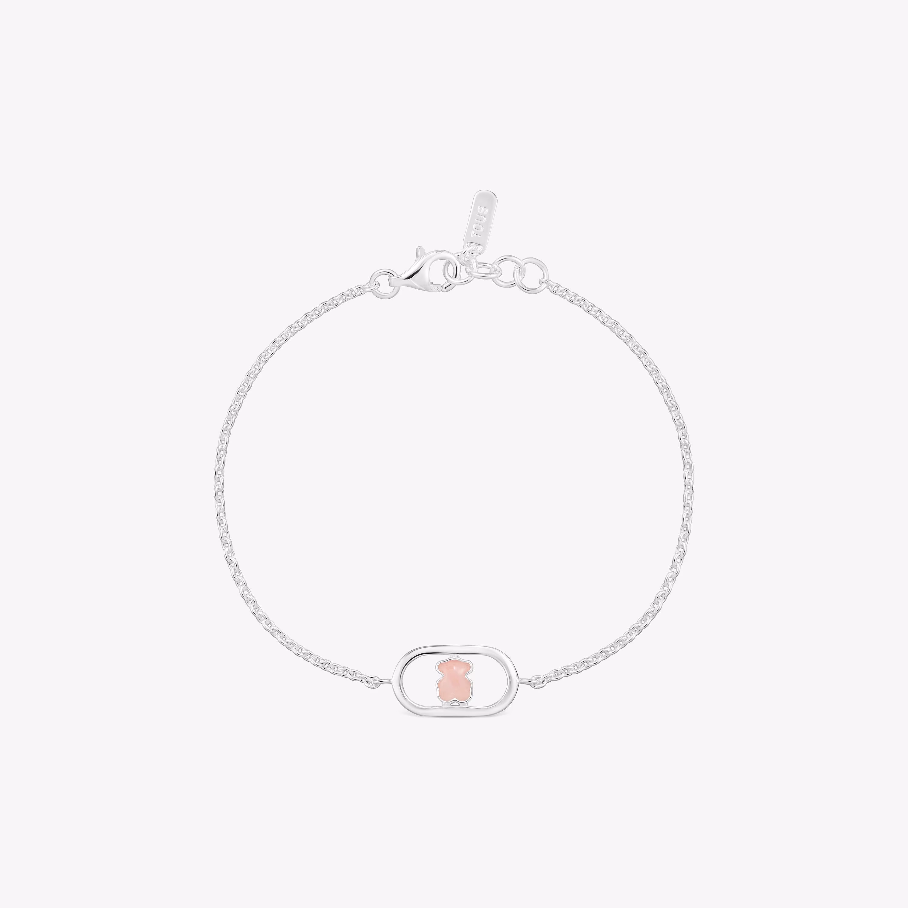 Pulsera cadena de plata y cuarzo Camille