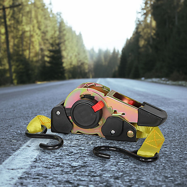 Lot de 2 Sangles d'Arrimage FISHTEC Enrouleur Automatique