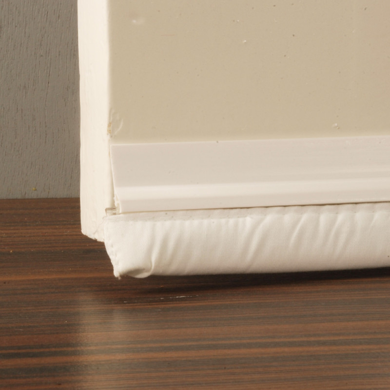 Bas de porte rigide adhésif avec textile blanc 100 cm CONFORTEX