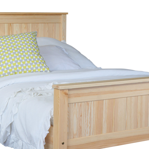 Łóżko 140x200 z drewna litego NATURAL WOOD, kolor sosnowy