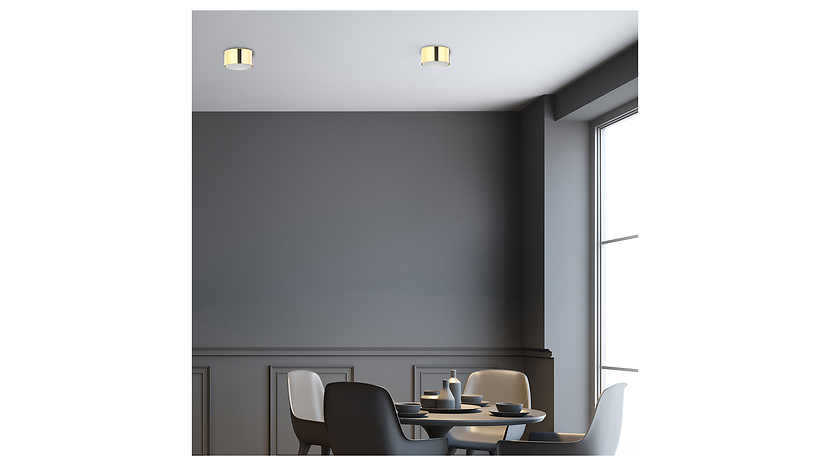 Lampa natynkowa Dallas metalowa złota
