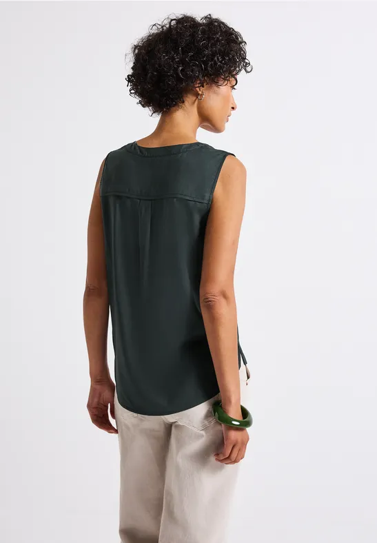Blusentop mit Brusttaschen