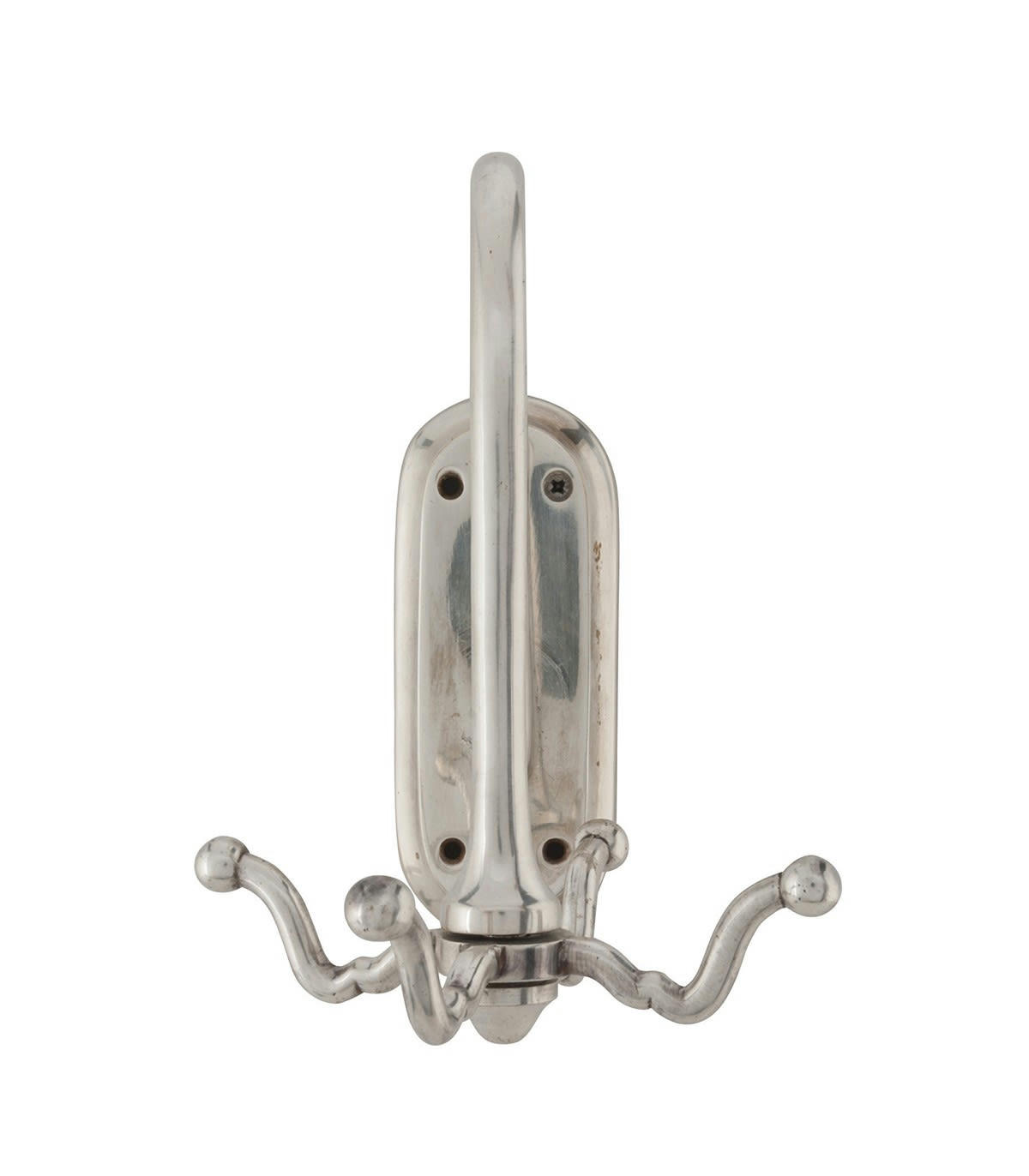 - Petit porte manteaux mural en laiton - Argent