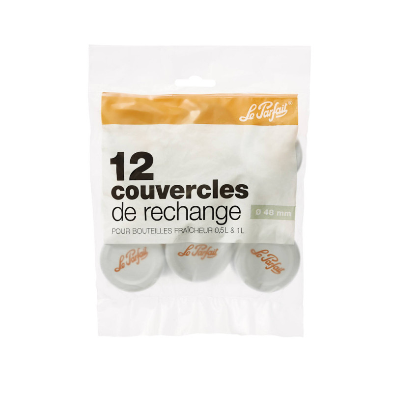 Couvercle pour bouteille Fraicheur 12 pièces LE PARFAIT