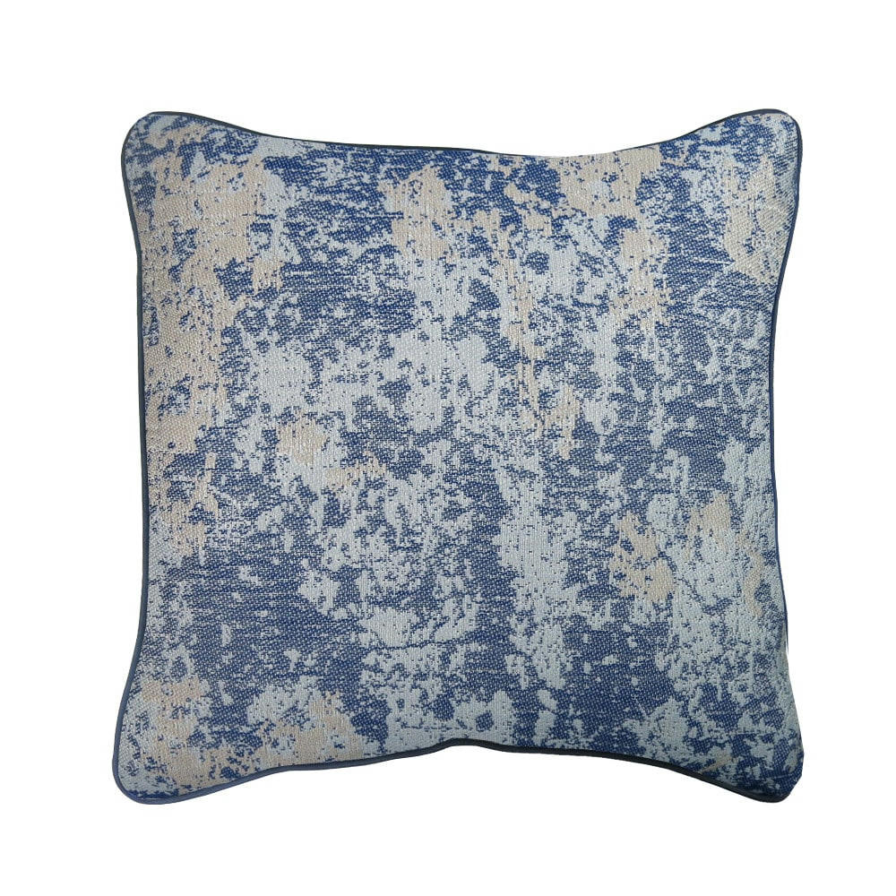 OXYD BLUE - Housse de coussin  pur coton bleu 40x40