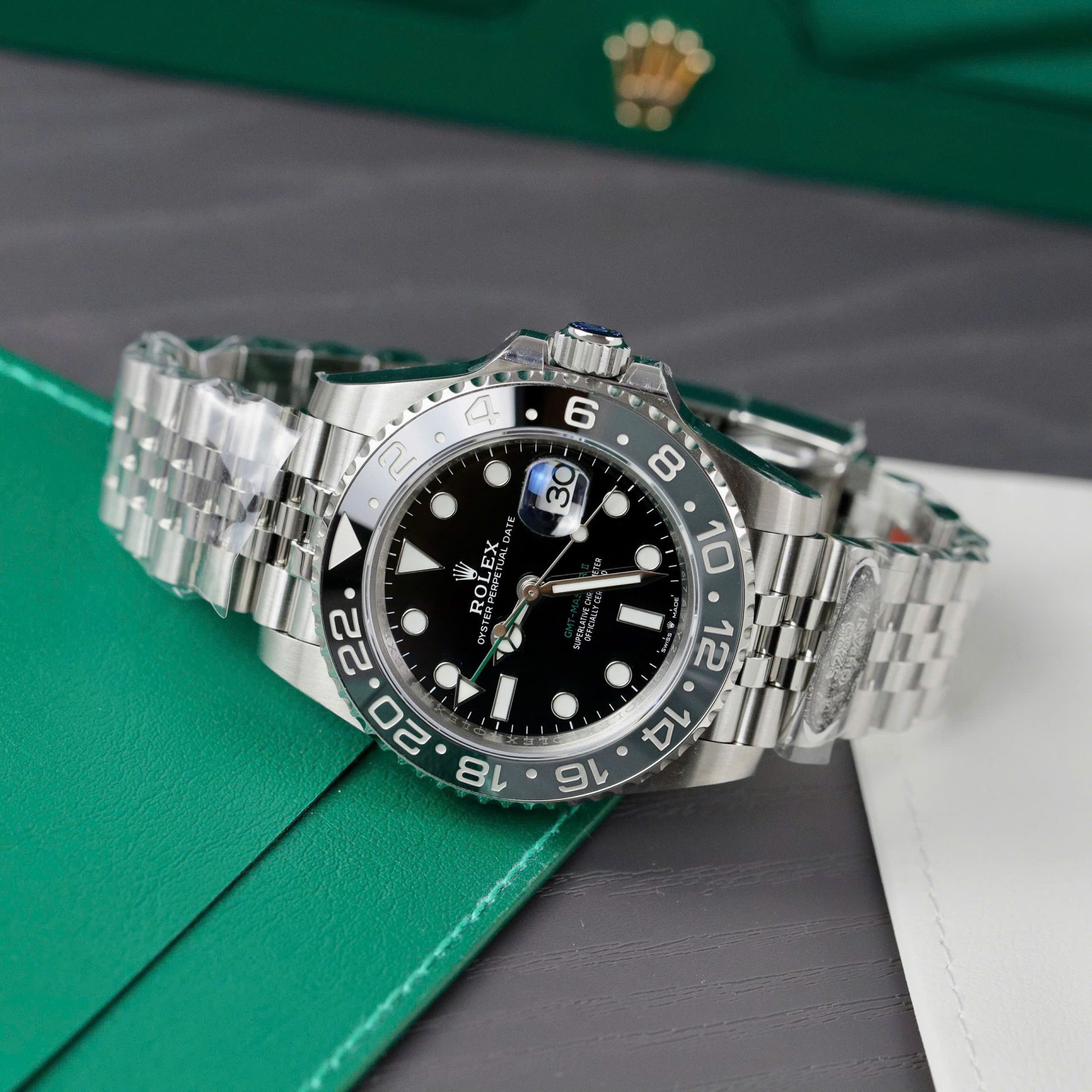 Rolex GMT-Master II 126710GRNR Bruce Wayne 904L Steel Black Dial 40mm Jub Super Clone
