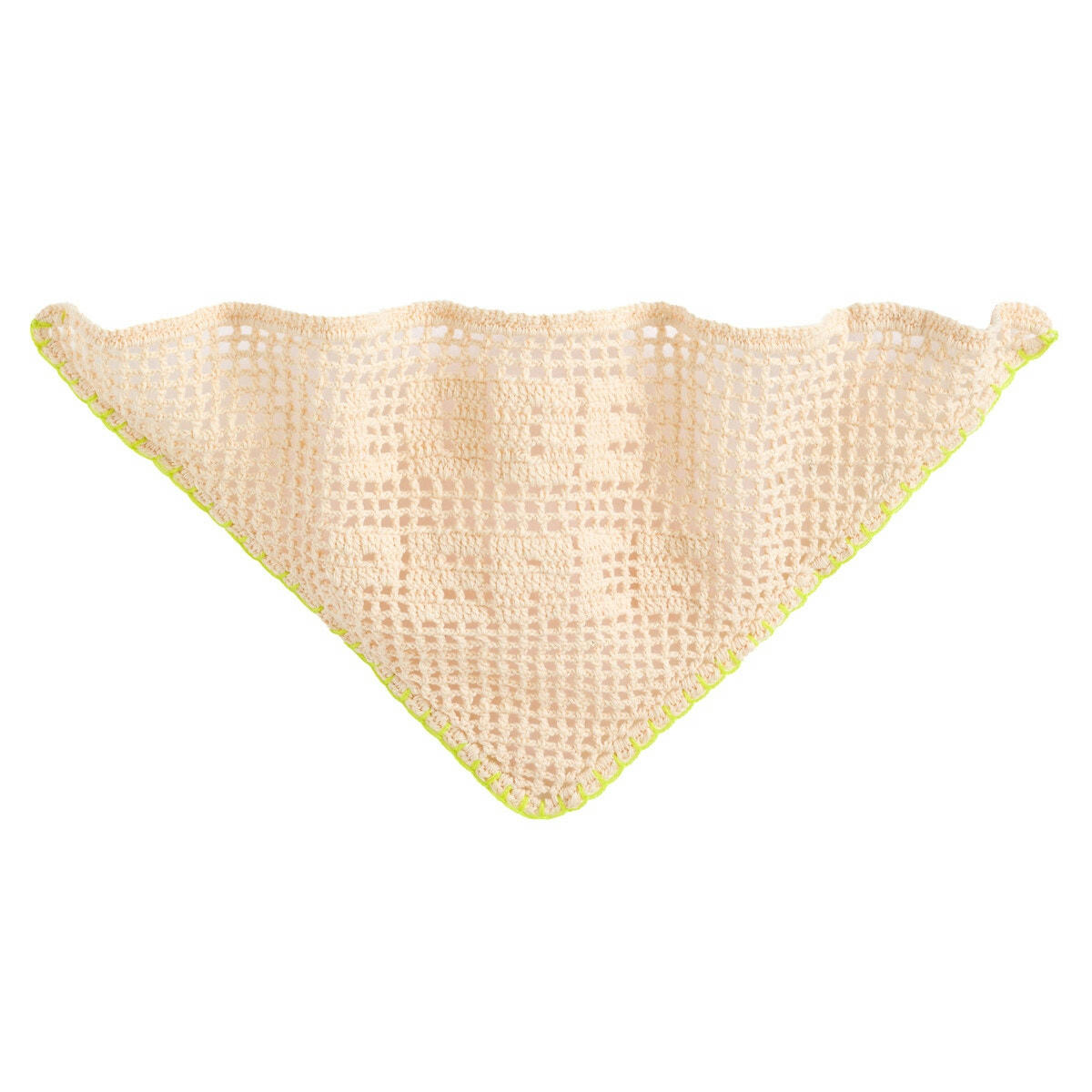 Foulard triangle crochet