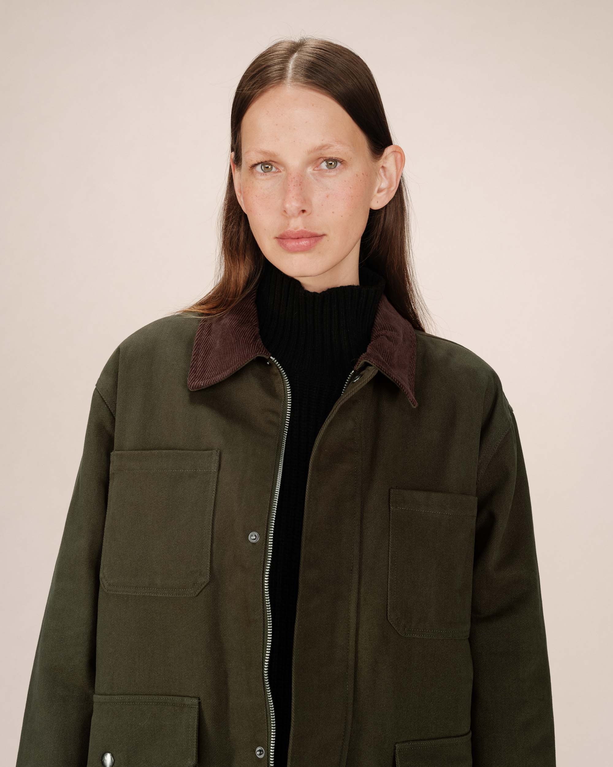 Veste utilitaire vert foret Soraya