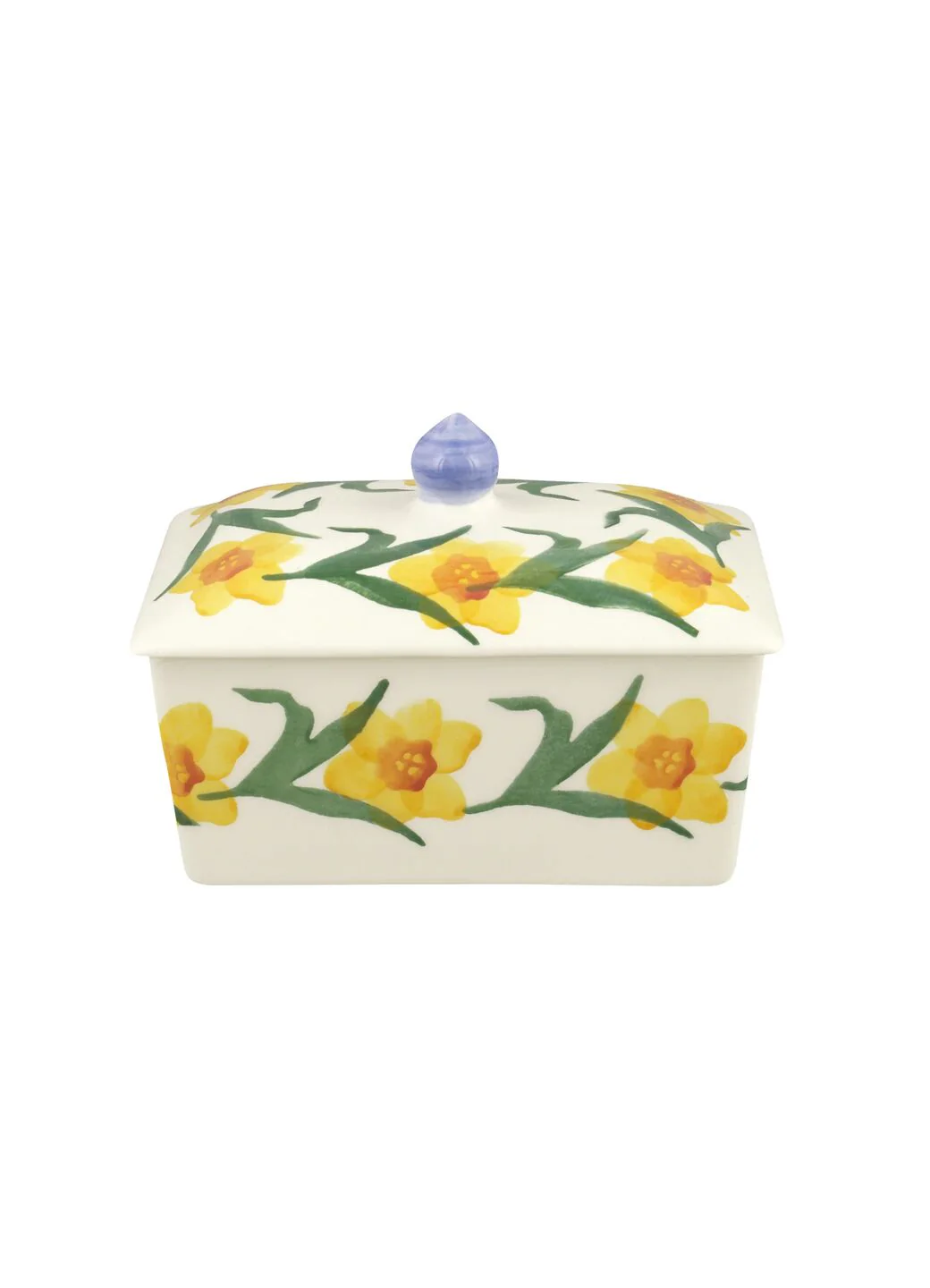 Windblown Daffodils Small Butter Dish