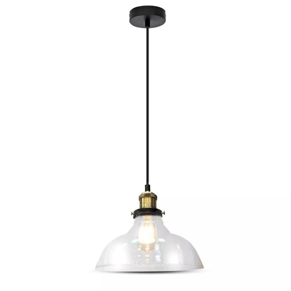 Lampa wisząca przezroczysta VT-7210 1xE27x60W wym: 110x24x24 cm V-TAC