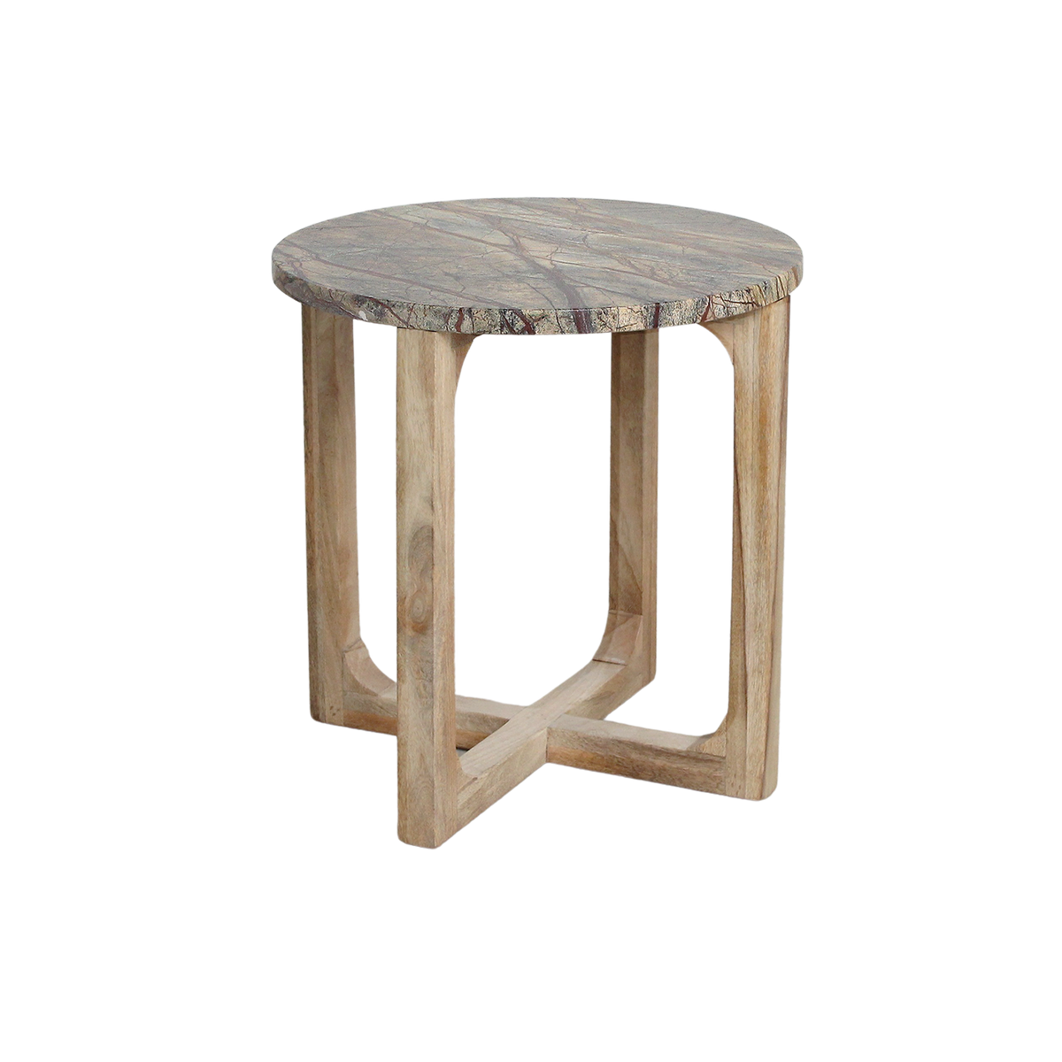 Marmeren bijzettafel Bizar - 50x50x50 cm - 50x50x50 cm