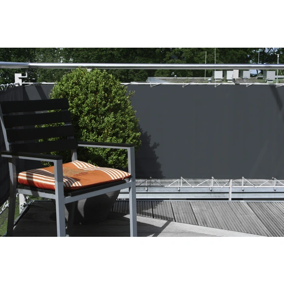 Balkonverkleidung, Polyester, HxL: 90 x 300 cm