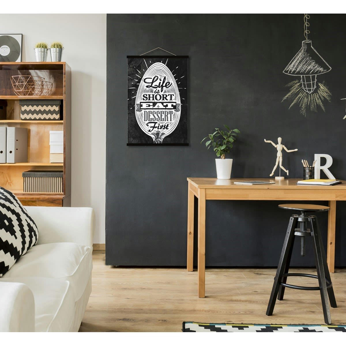 - Affiche Kakemono Citation Gourmand 40x60cm