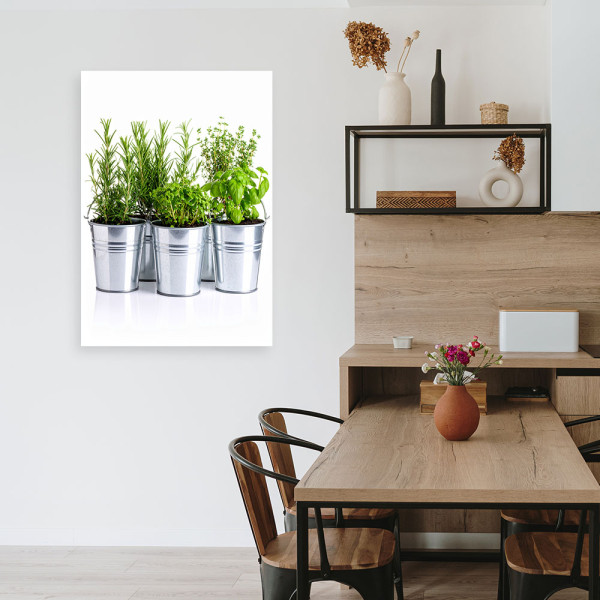 Obraz do kuchni jadalni, Zioła przyprawy 20x30