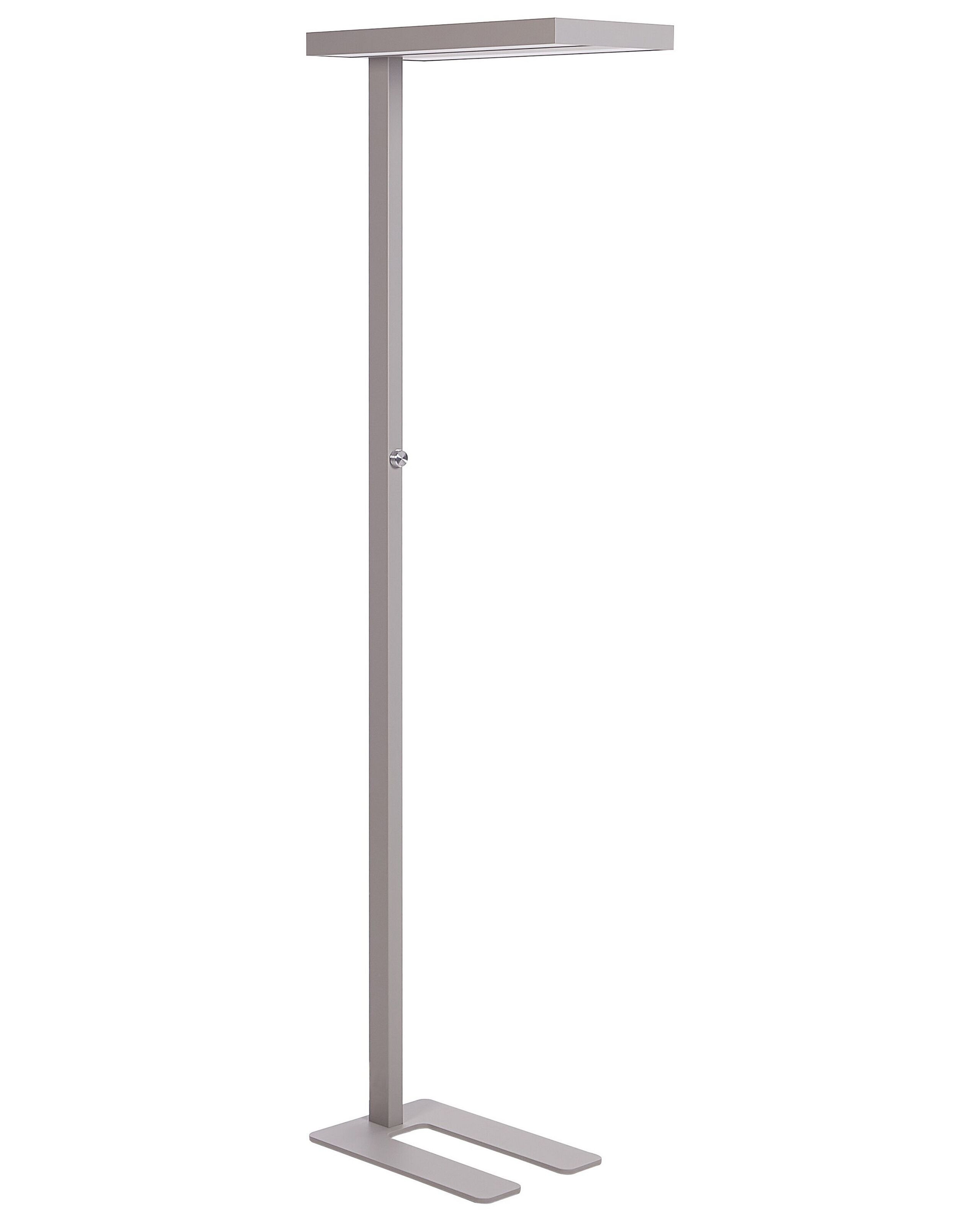 Lampa podłogowa LED ze ściemniaczem srebrna