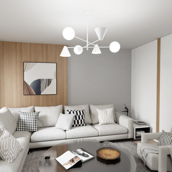 Lampa Sufitowa Hermes 6 White