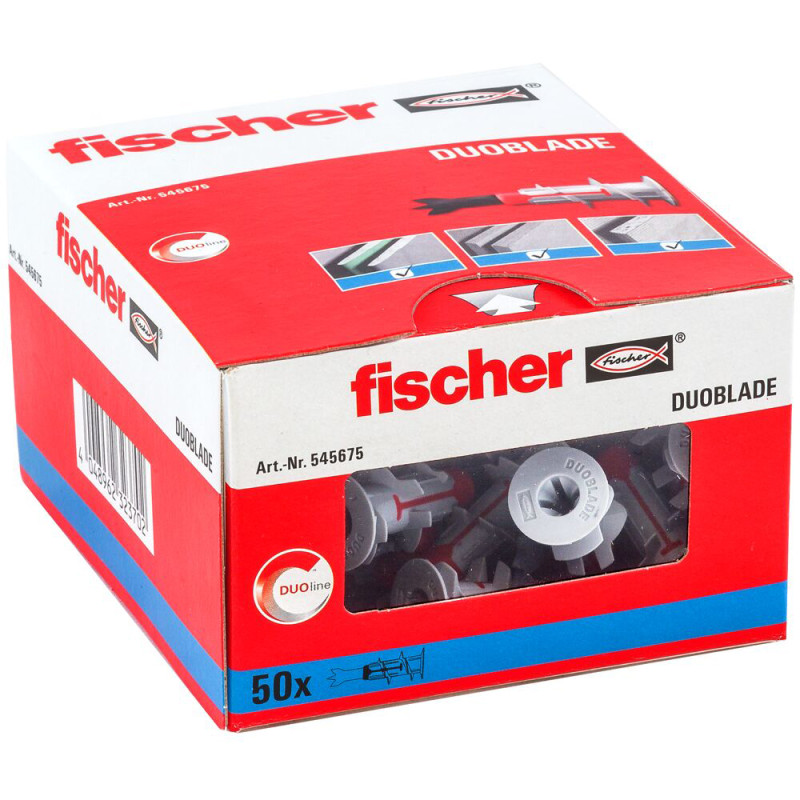 Cheville autoforeuse DuoBlade pour plaques de carton-plâtre 50 pièces