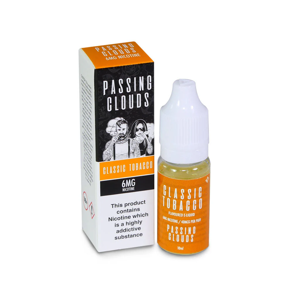 Passing Clouds Classic Tobacco E-Liquid 6mg