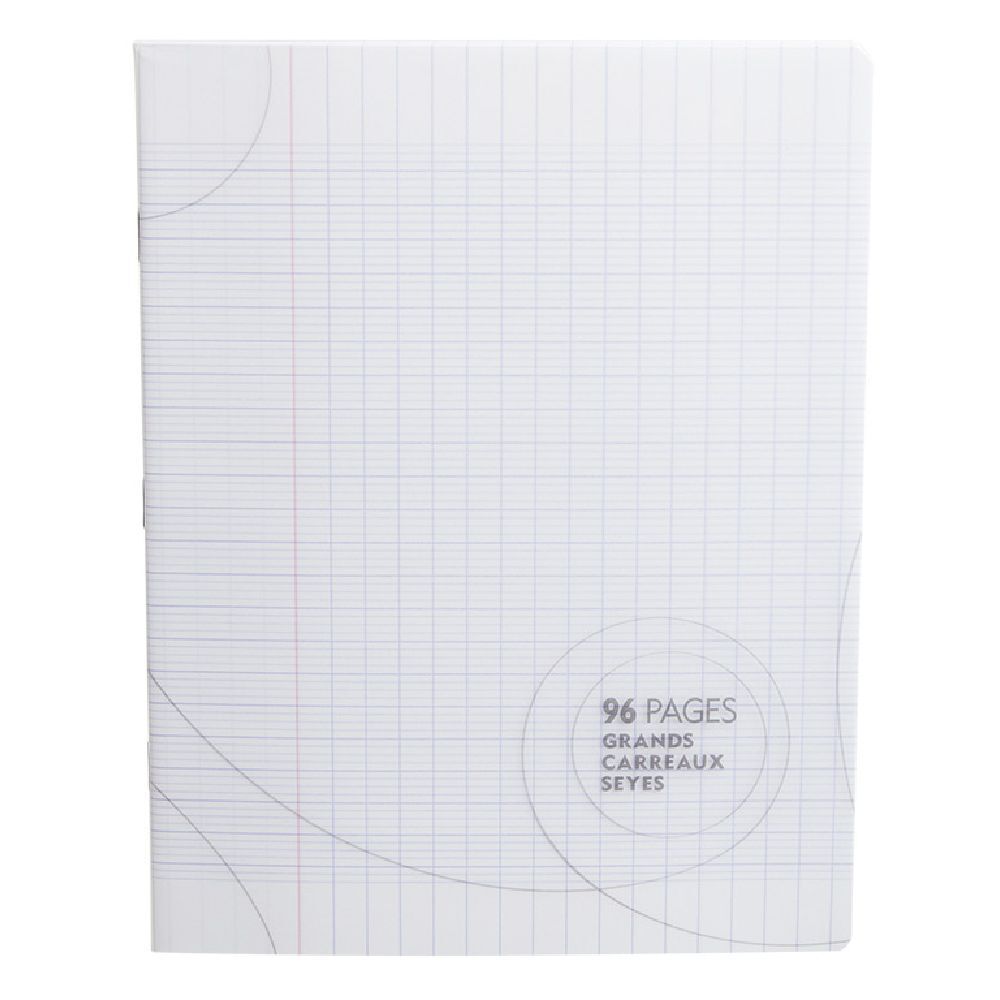 Cahier grands carreaux couverture rigide 96 pages 17x22cm x5