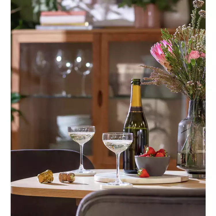 Habitat Portofino Set of 2 Champagne Coupe Glasses