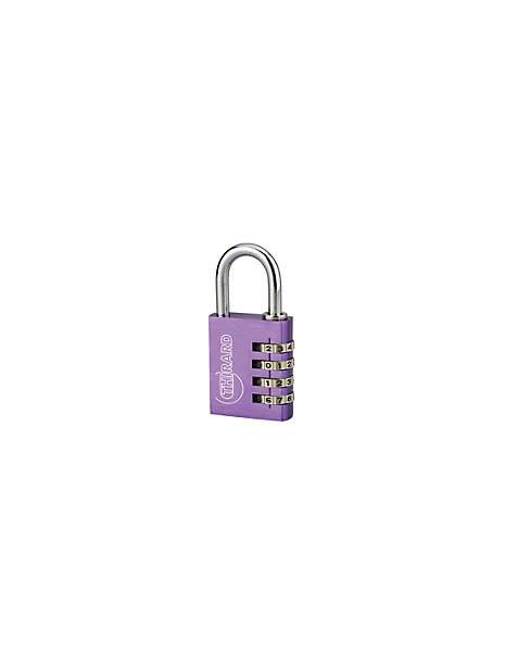 Cadenas à code Type 1, intérieur, alu, couleurs assorties, 40mm, 4 chiffres - THIRARD