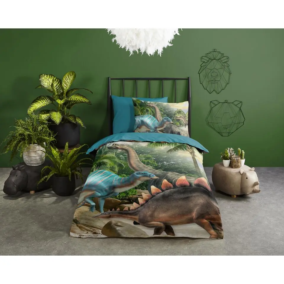 Pure Kinderdekbedovertrek Dinosaurus
