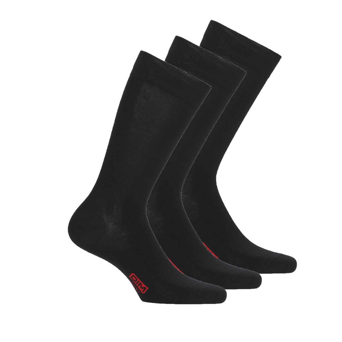 DIM - MI CHAUSSETTE COTON PACK X3 - Black