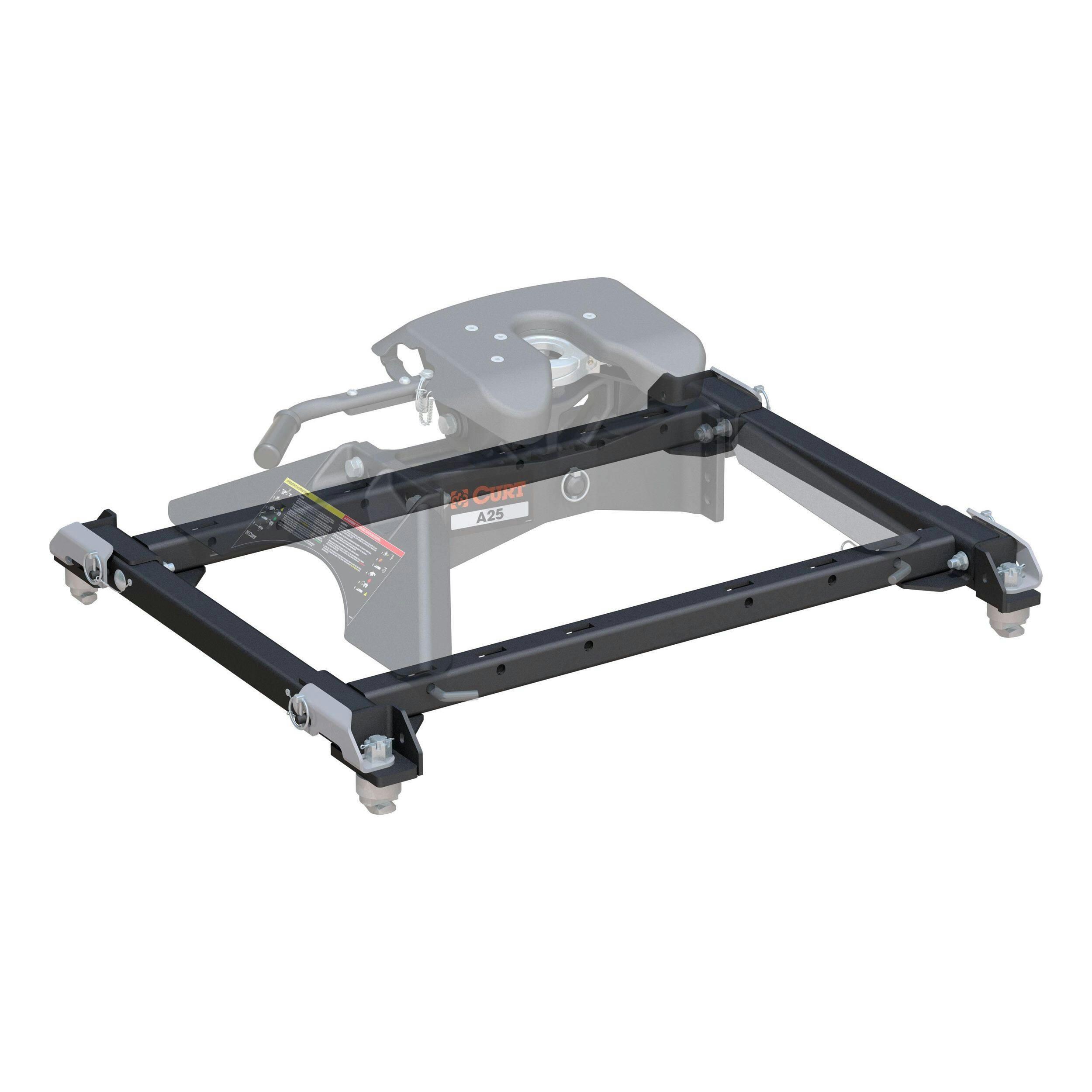 CURT 16042 Replacement Puck System 5th Wheel Adapter with Standard Rails, Select Dodge Ram