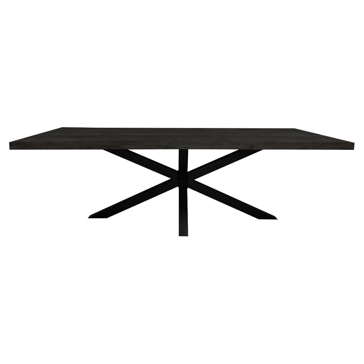 StarFurn Eettafel Denver - Rechthoek Zwart Hout - 200x100x76cm