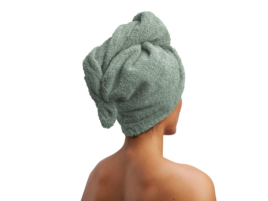 Yumeko haarhanddoek Terry - sea green