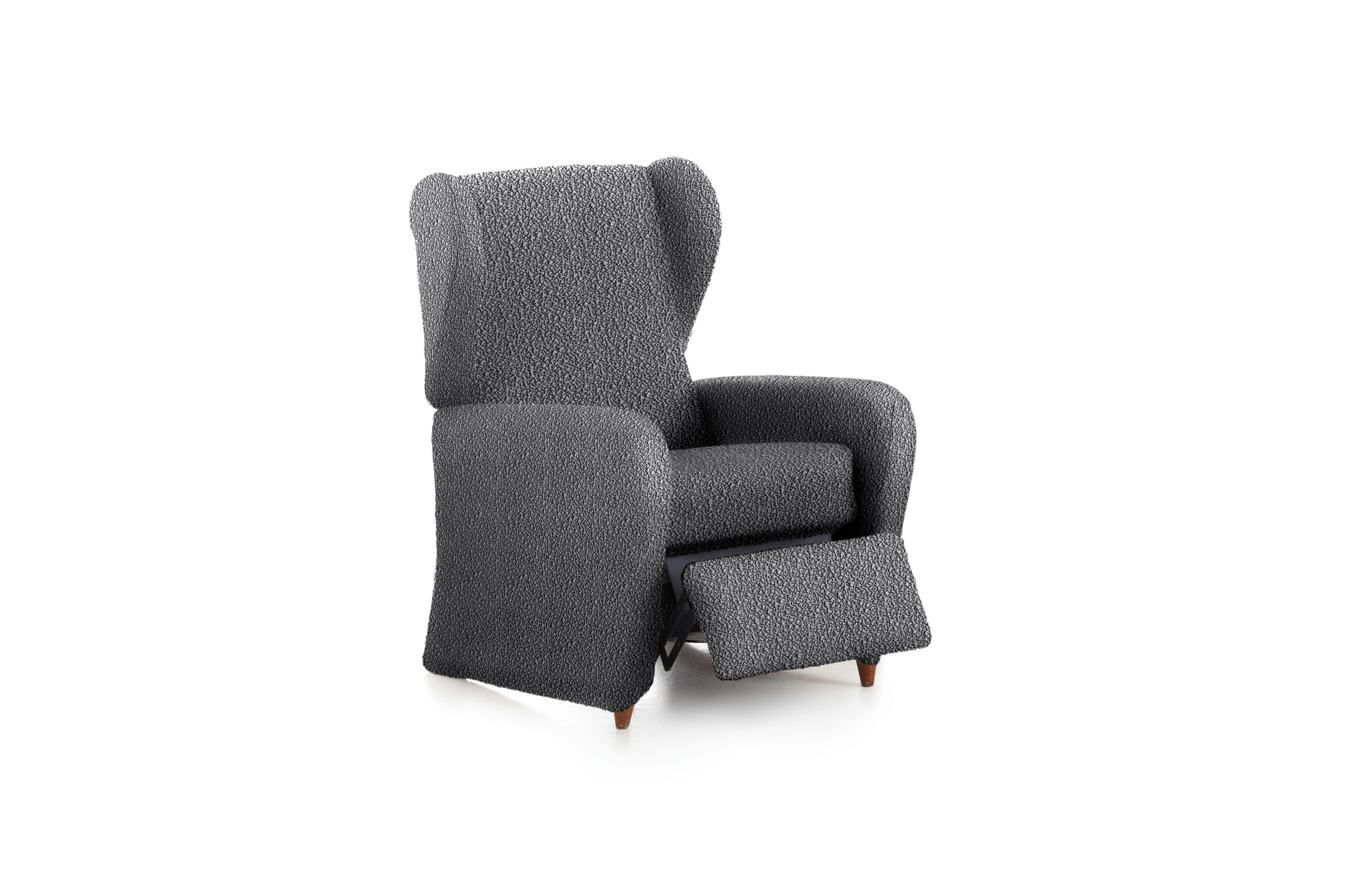 EYSA - Housse de fauteuil relax extensible gris foncé 60 - 85 cm