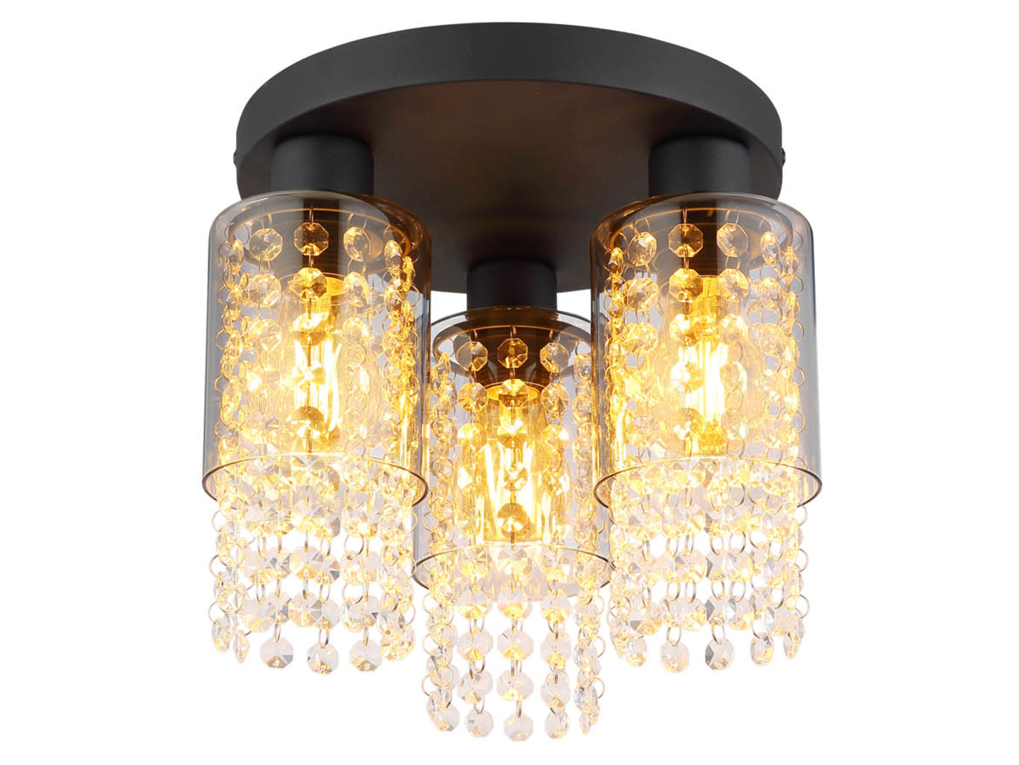 Lampa sufitowa Backey 3-punktowa metalowa czarna