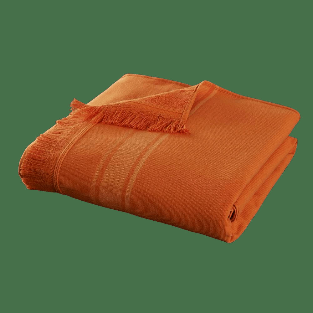 AGADIR - Fouta en coton orange 90x200 cm