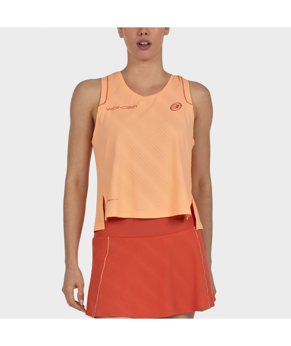CAMISETA BULLPADEL CLAUDIA 26V NARANJA PASTEL
