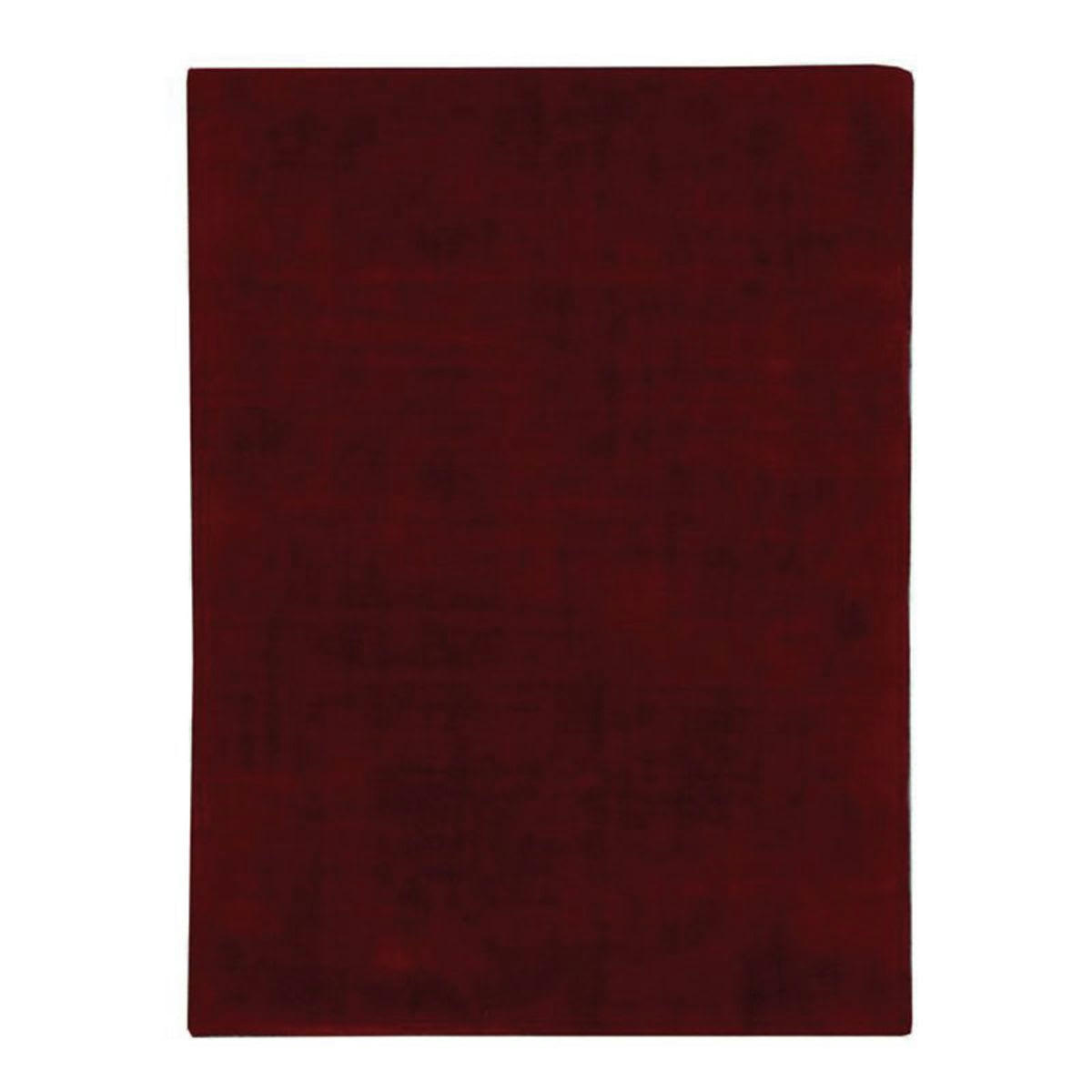 SANTAL - Tapis aspect velours burgundy 160x230